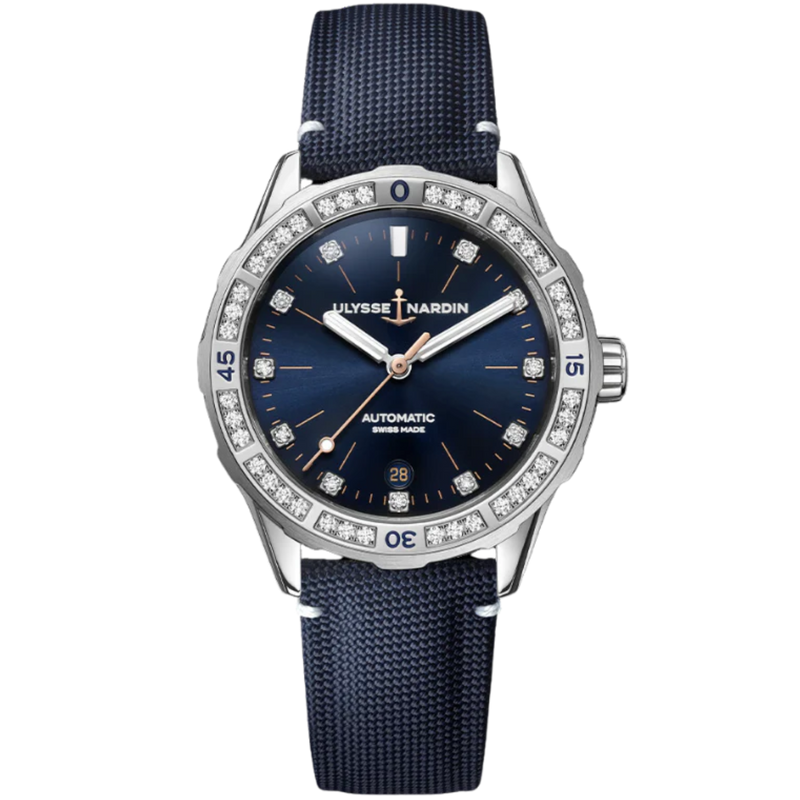 DIVER 39 MM STAINLESS STEEL WITH BLUE DIAL - Ulysse Nardin