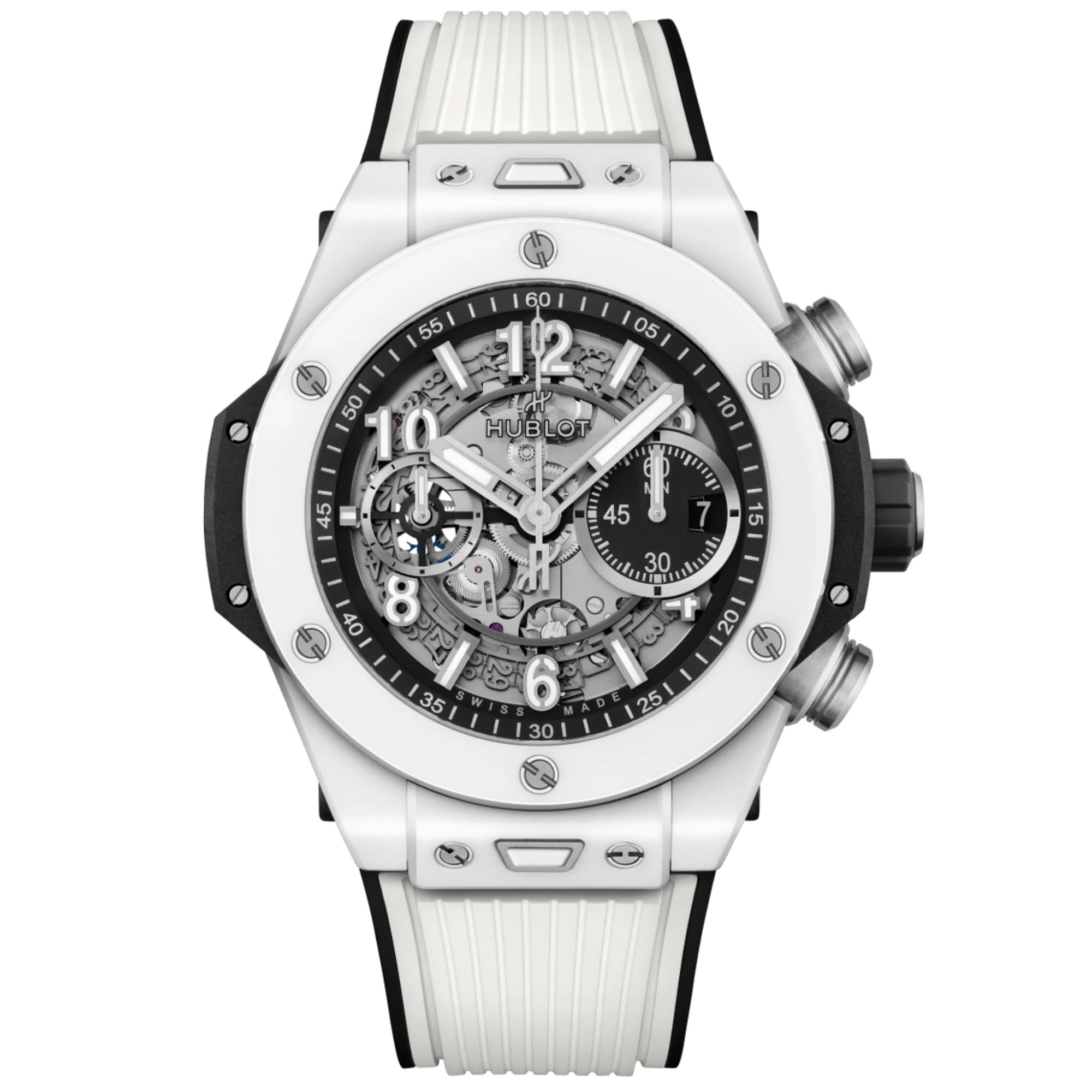 Hublot Big Bang Unico  Ref. 421.HX.1170.RX White Ceramic Preowned Complete - Hublot