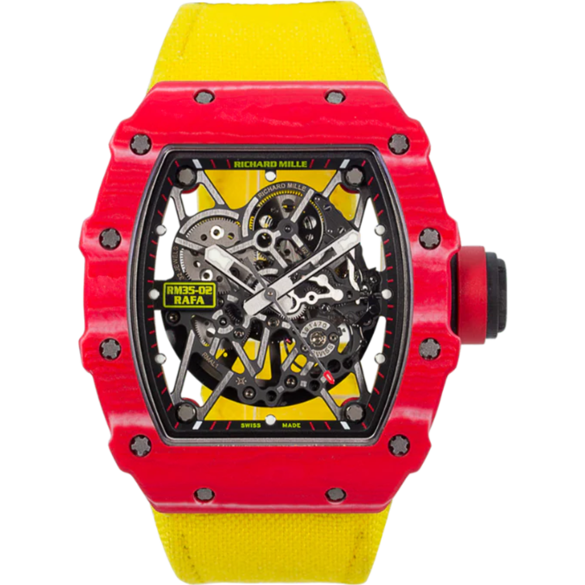 RM 35-02 Rafael Nadal Red Quartz-TPT Automatic Textile Carbon Case - Richard Mille
