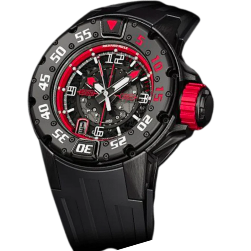 RM 028 America Edition Rubber Strap Black DLC Titanium Case - Richard Mille