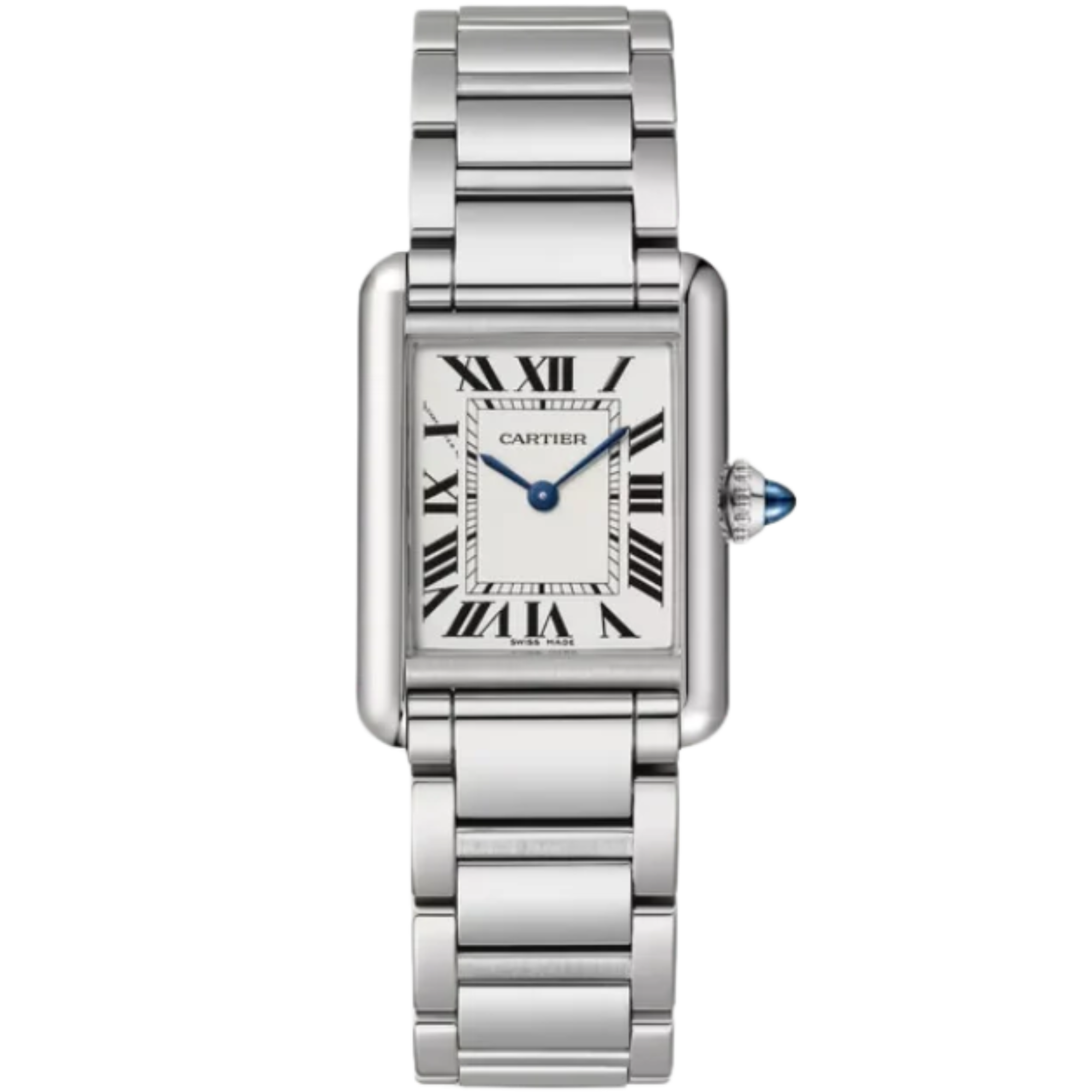TANK 30 mm MUST WATCH SILVER STAINLESS STEEL - Cartier