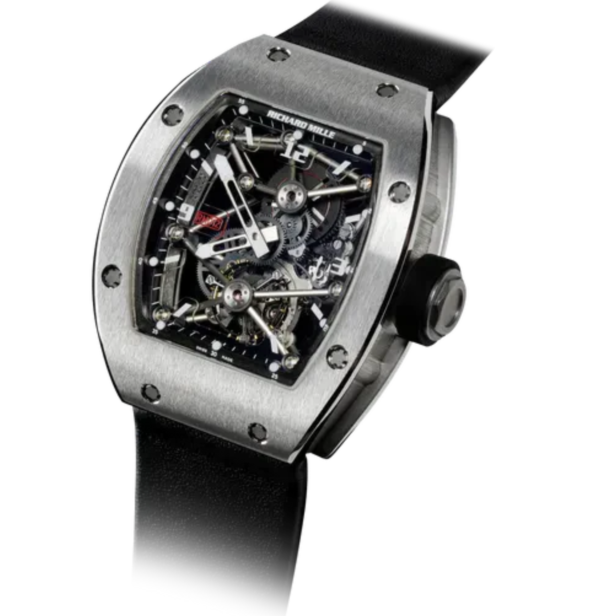 RM 012 Tourbillon Rubber Strap Platinum Case - Richard Mille