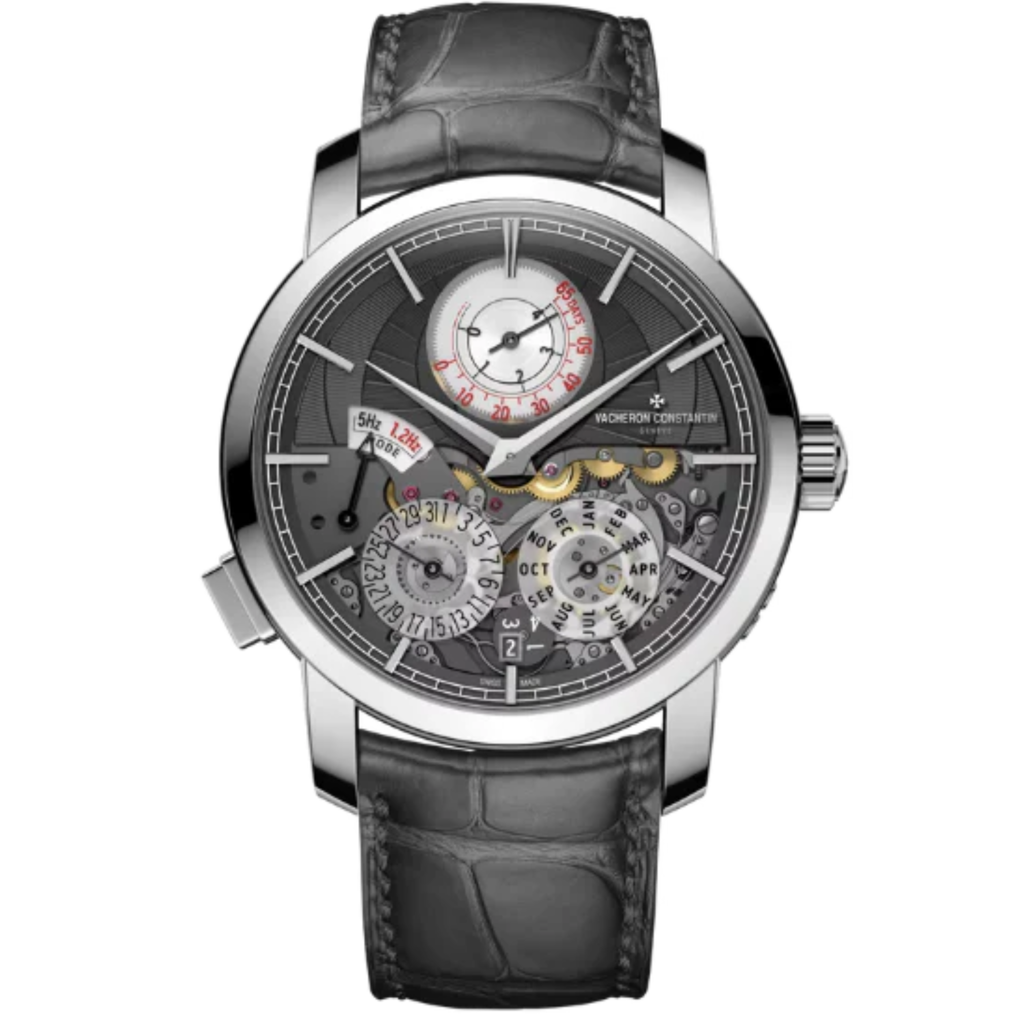 TRADITIONNELLE TWIN BEAT PERPETUAL CALENDAR 42 MM PLATINUM 950 WITH BLACK DIAL - Vacheron Constantin