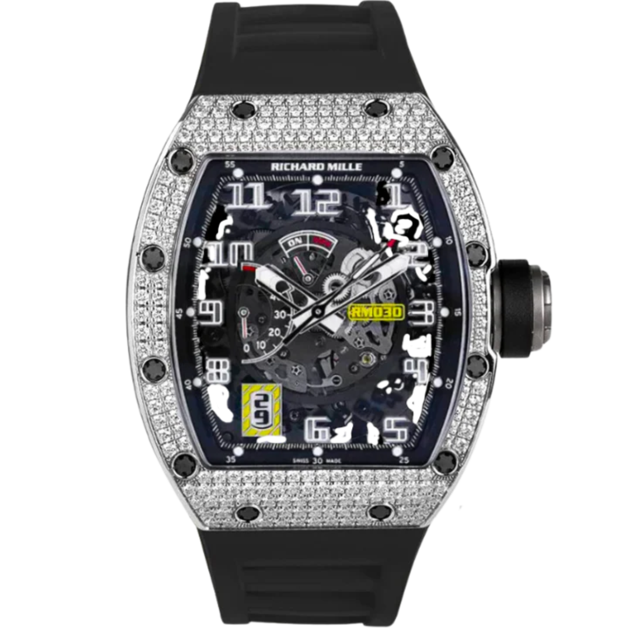 RM030 White Gold Factory Set Diamonds Full Setting - Richard Mille