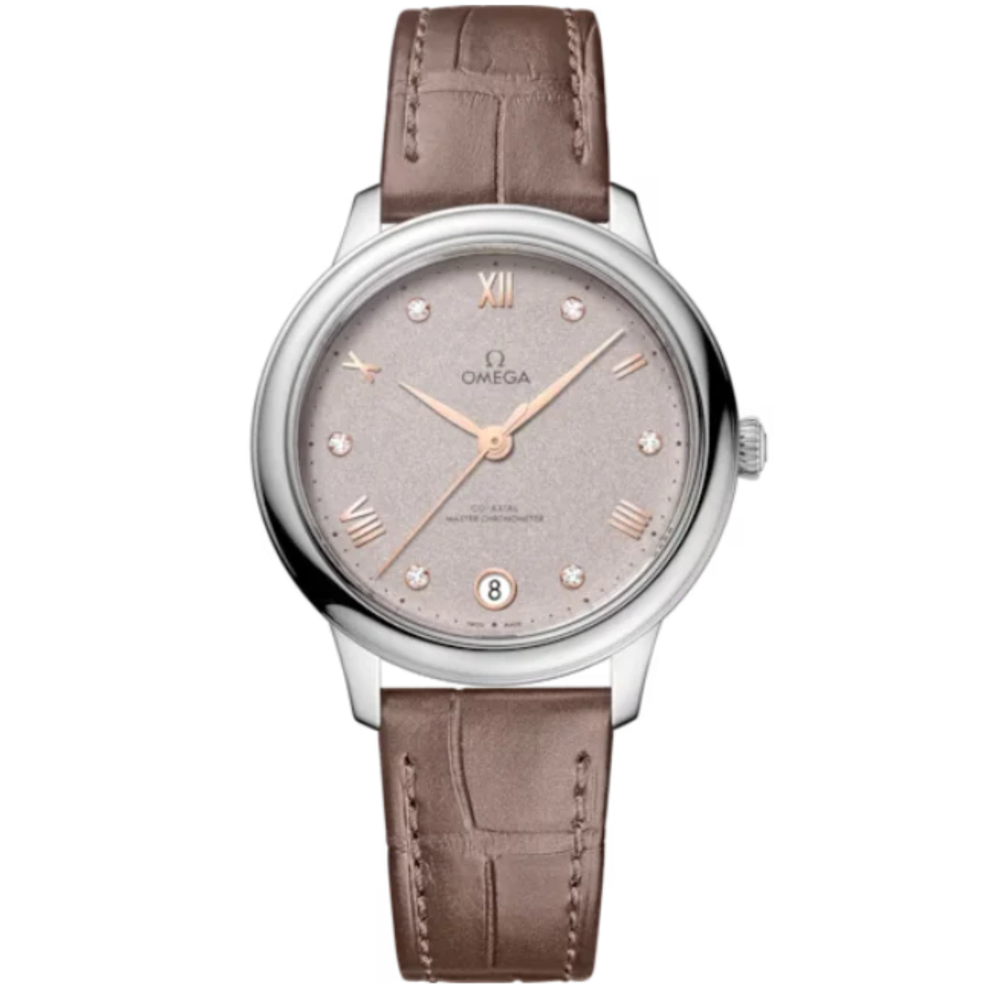 DE VILLE PRESTIGE 34 MM STAINLESS STEEL WITH GREY DIAL - Omega