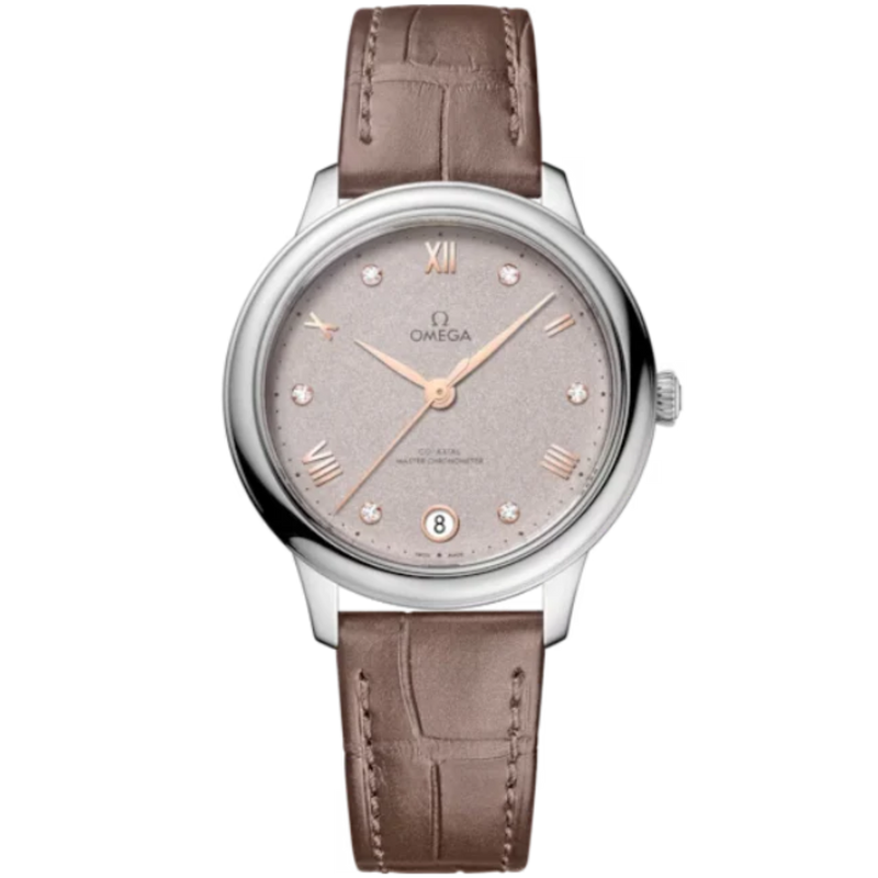 DE VILLE PRESTIGE 34 MM STAINLESS STEEL WITH GREY DIAL - Omega