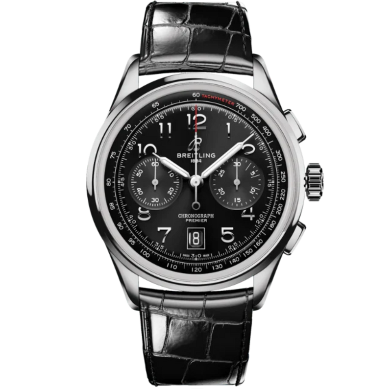 PREMIER B01 CHRONOGRAPH 42 MM STAINLESS STEEL WITH BLACK DIAL - Breitling