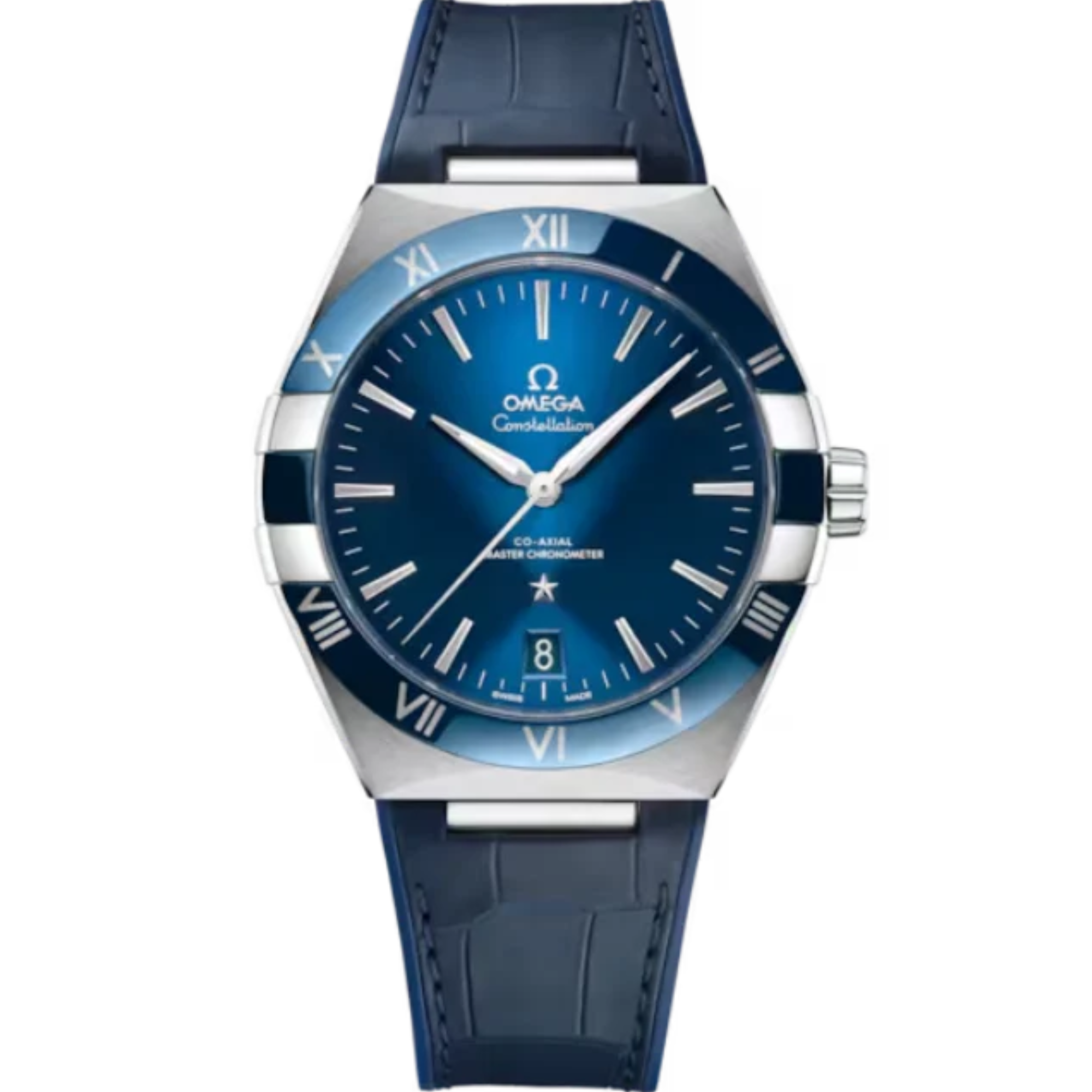 CONSTELLATION 41 MM STAINLESS STEEL WITH BLUE DIAL - Omega