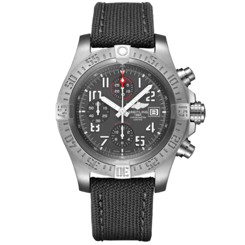 AVENGER BANDIT 45 MM TITANIUM WITH ANTHRACITE BLACK DIAL - Breitling