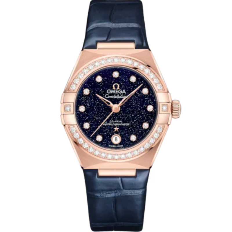 CONSTELLATION 29 MM SEDNA™ GOLD WITH BLUE DIAL - Omega