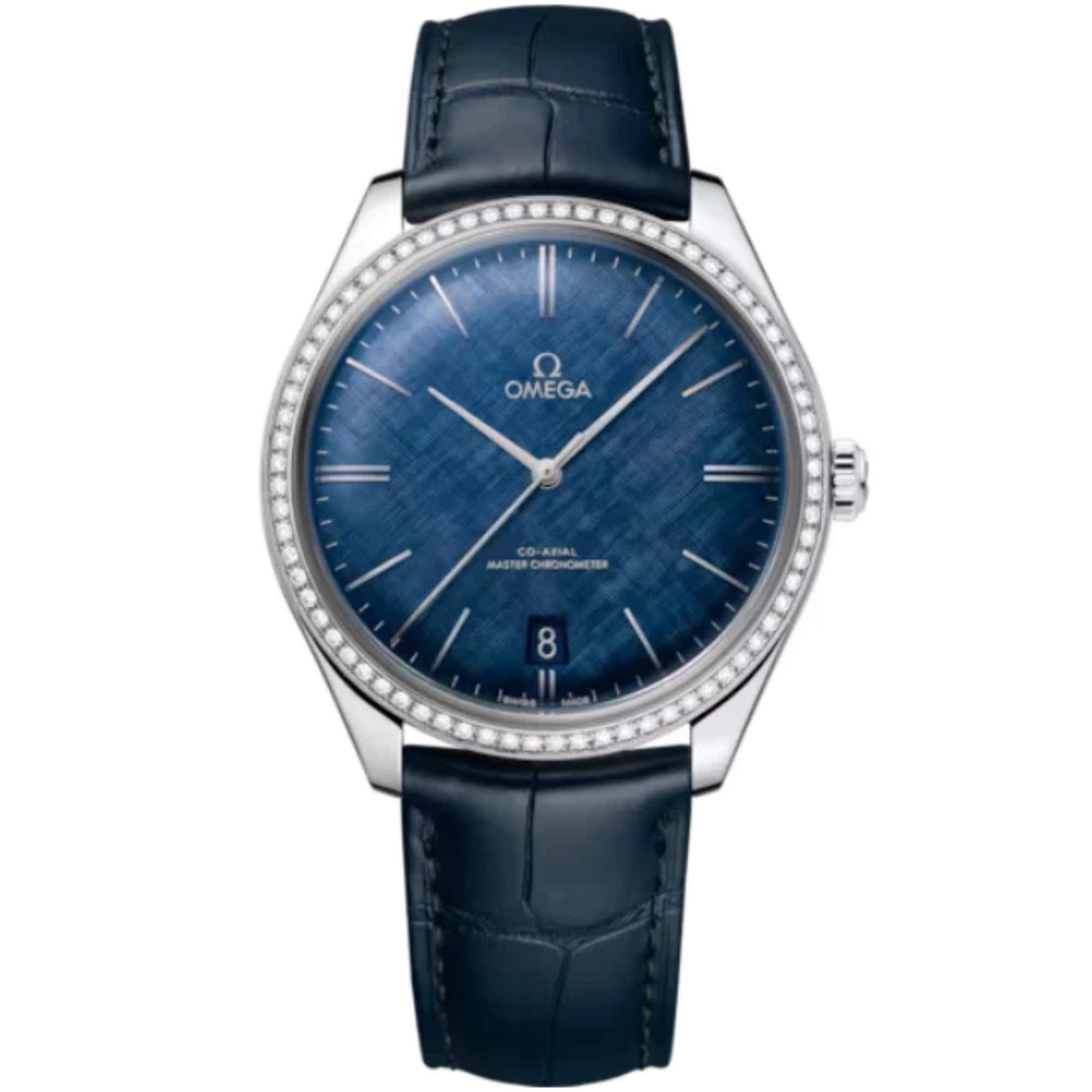 DE VILLE TRÉSOR 40 MM STAINLEES STEEL WITH BLUE DIAL - Omega