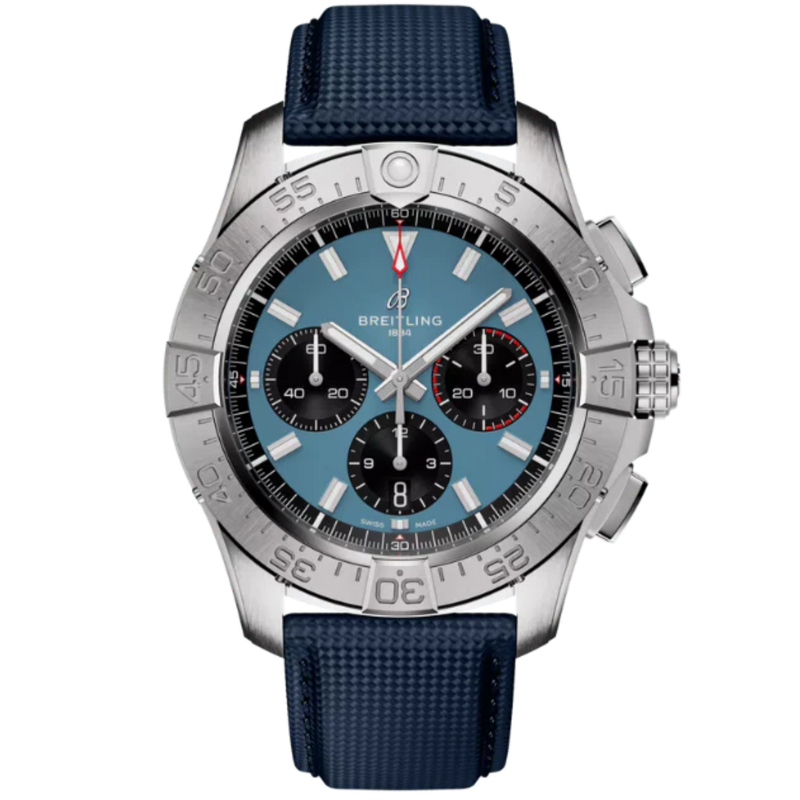 AVENGER B01 CHRONOGRAPH 44 MM STAINLESS STEEL WITH BLUE DIAL - Breitling