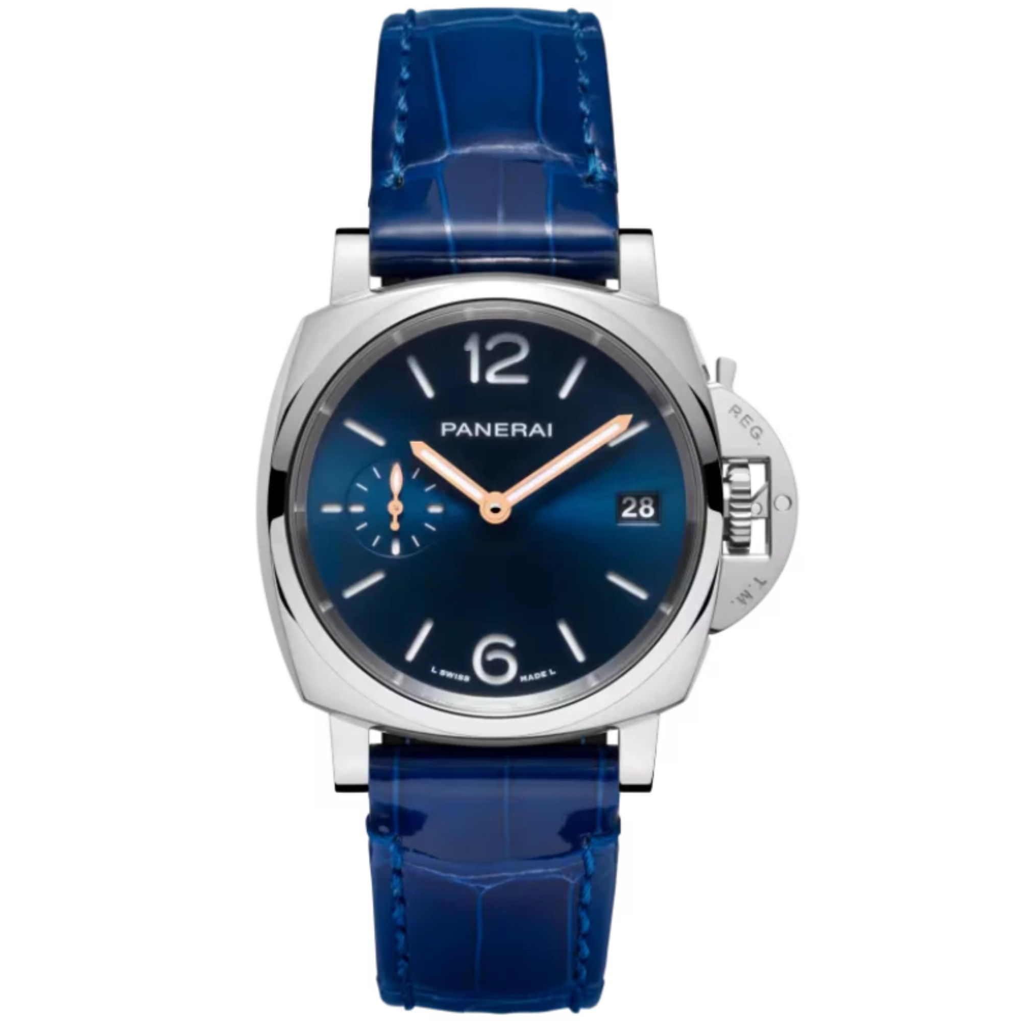 LUMINOR DUE PAM01273 38 MM STAINLESS STEEL WITH BLUE DIAL - Panerai