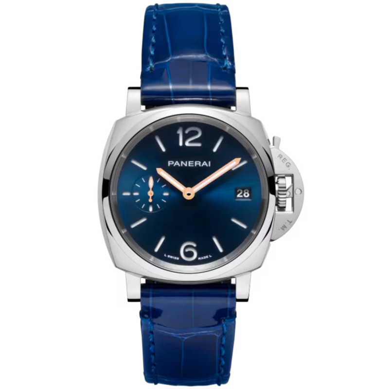 LUMINOR DUE PAM01273 38 MM STAINLESS STEEL WITH BLUE DIAL - Panerai