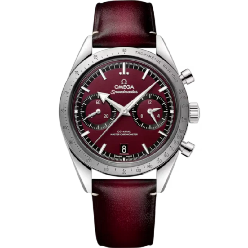SPEEDMASTER '57 40 MM STAINLESS STEEL WITH RED DIAL - Omega