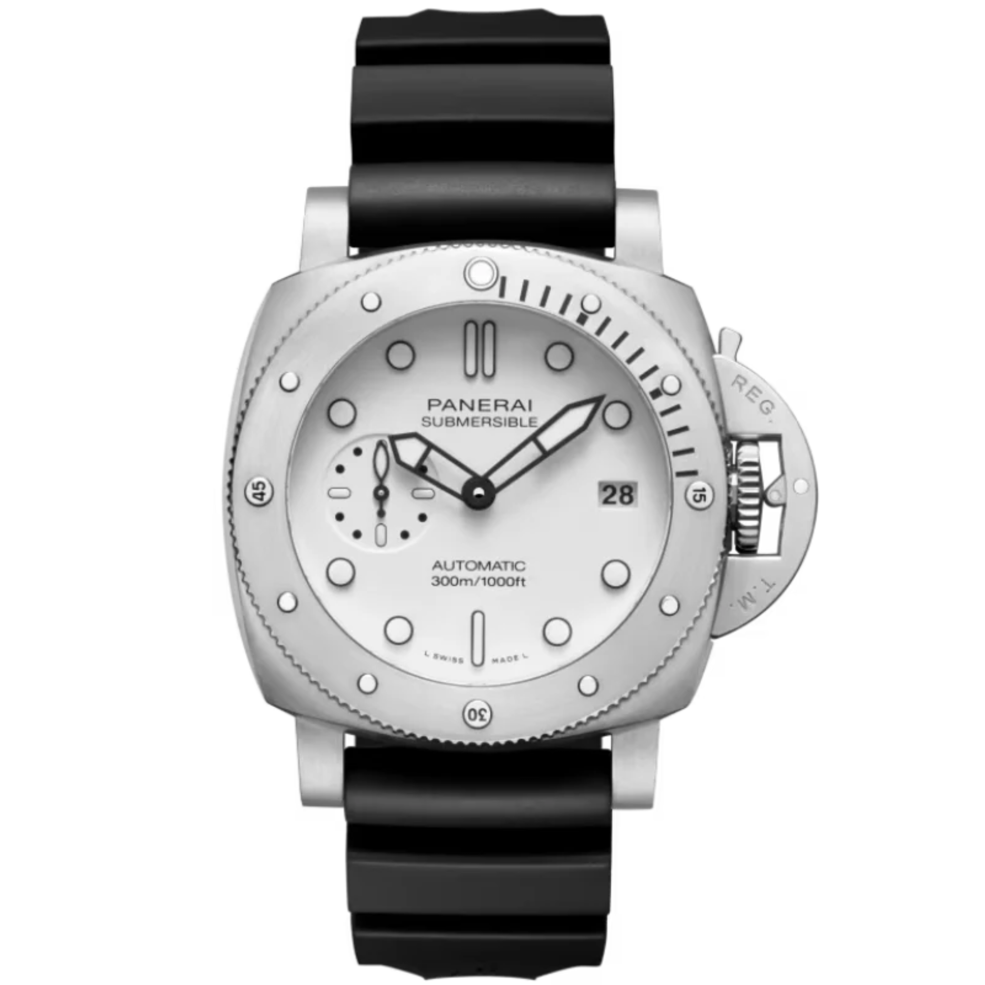 SUBMERSIBLE BIANCO PAM02223 42 MM STAINLESS STEEL WITH WHITE DIAL - Panerai