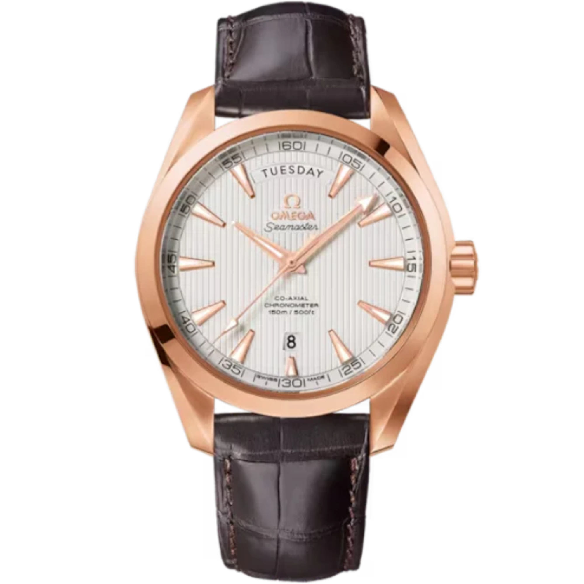 SEAMASTER AQUA TERRA 150M 41 MM RED GOLD WITH SILVER DIAL - Omega