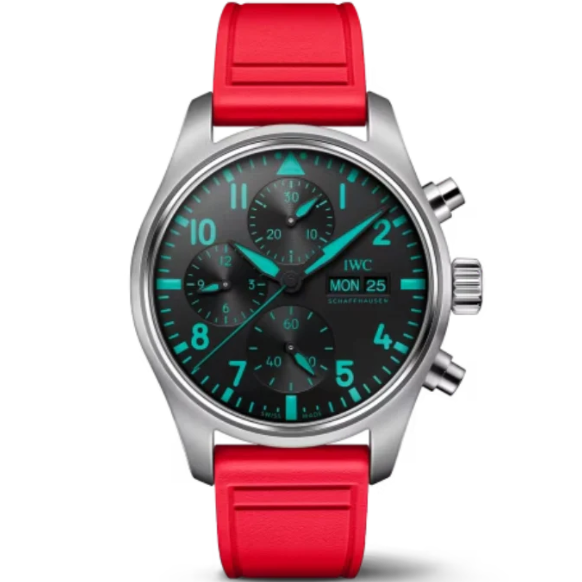 PILOT’S WATCH CHRONOGRAPH MERCEDES-AMG PETRONAS FORMULA ONE™ TEAM 41 MM TITANIUM WITH BLACK DIAL - IWC