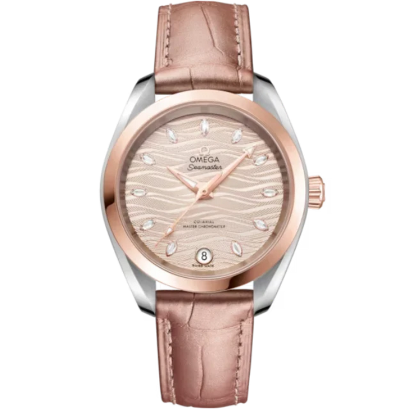 SEAMASTER AQUA TERRA 150M 34 MM STAINLESS STEEL - SEDNA™ GOLD WITH YELLOW DIAL - Omega