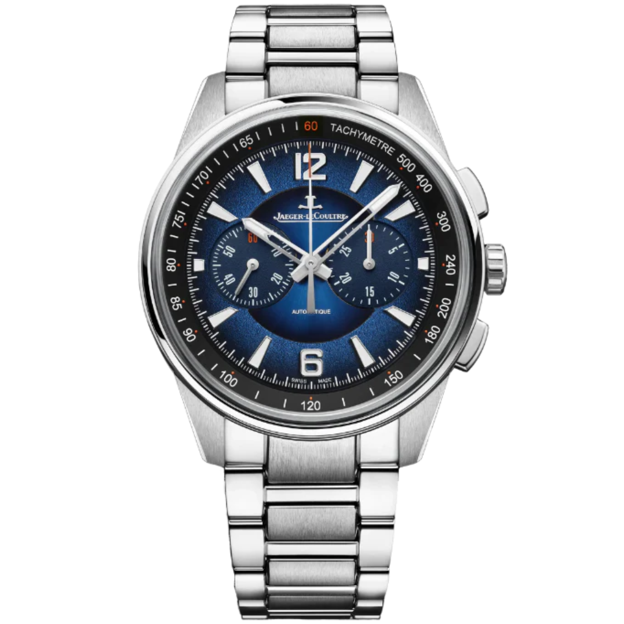 POLARIS CHRONOGRAPH 42 MM STAINLESS STEEL WITH BLUE SUNBURST DIAL - Jaeger-LeCoultre