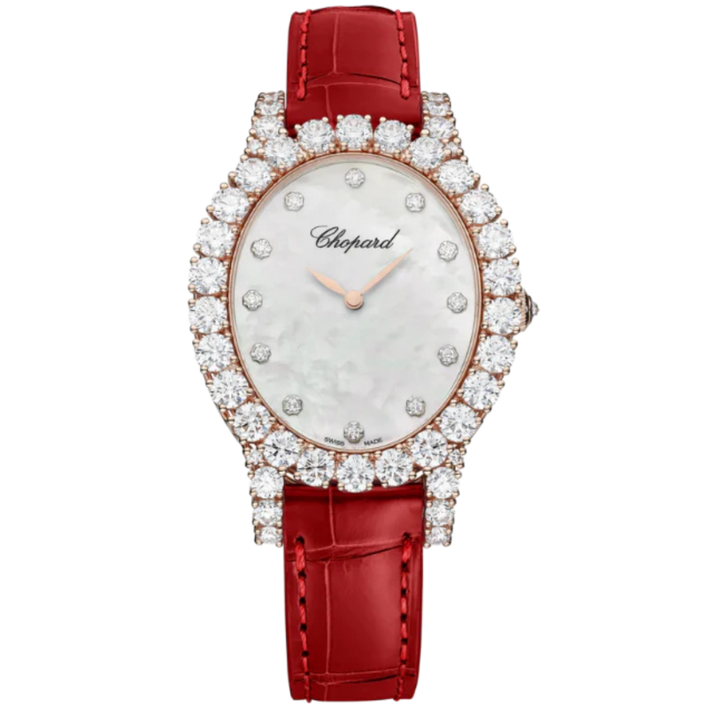 L'HEURE DU DIAMANT OVAL 40 MM ETHICAL ROSE GOLD WITH MOTHER OF PEARL DIAL - Chopard