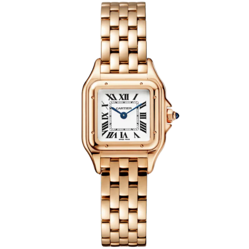 PANTHERE DE CARTIER 30 MM ROSE GOLD WITH SILVER DIAL - Cartier