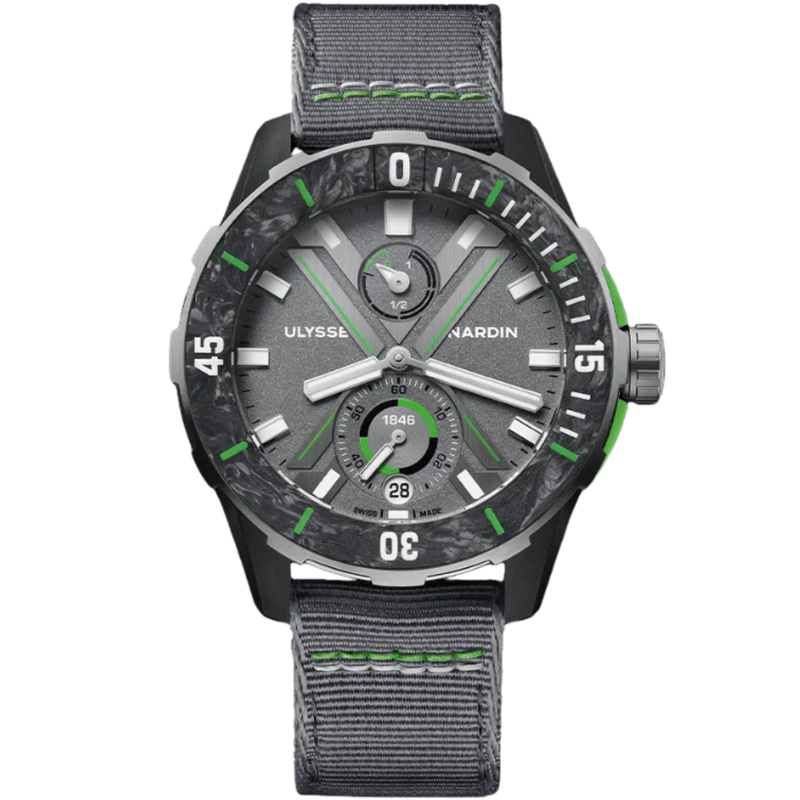 DIVER THE OCEAN RACE 44 MM CARBONIUM WITH BLACK DIAL - Ulysse Nardin