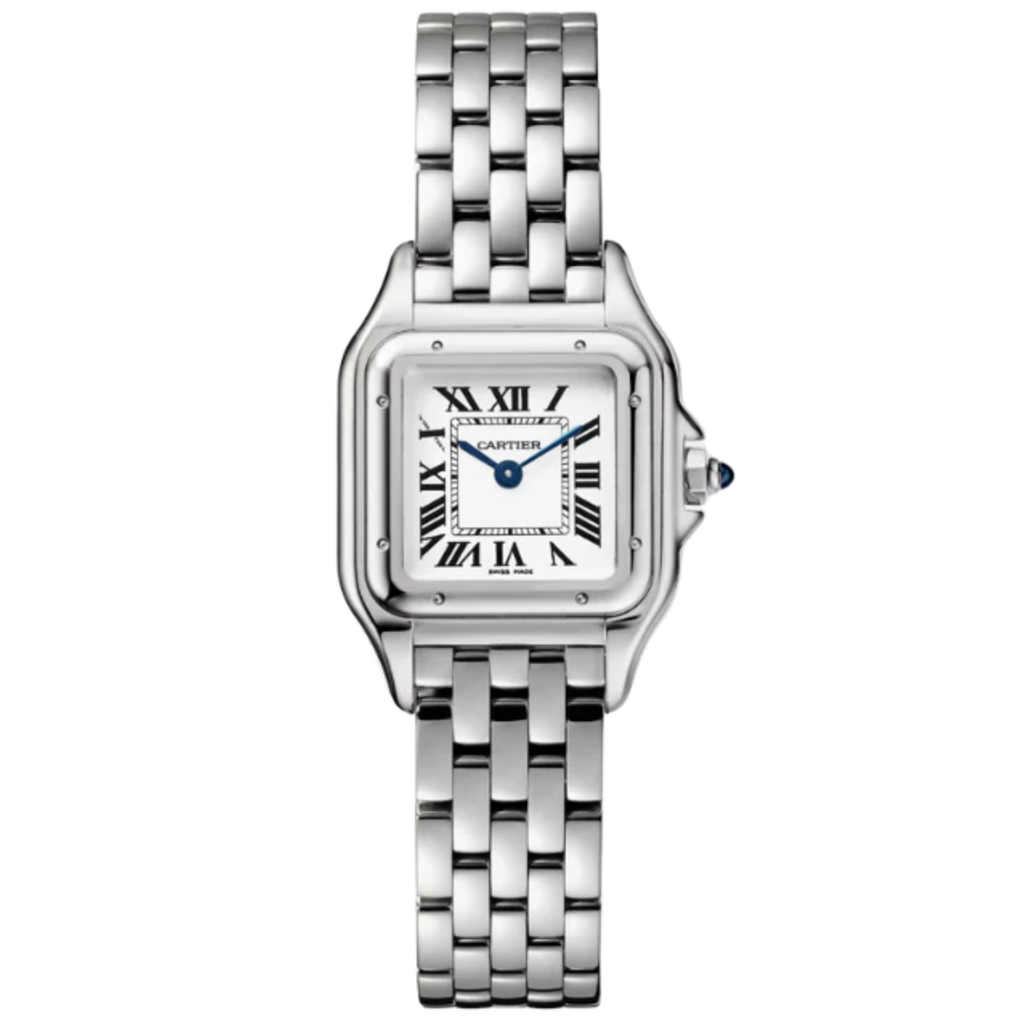 PANTHERE DE CARTIER 30 MM STAINLESS STEEL WITH WHITE DIAL - Cartier