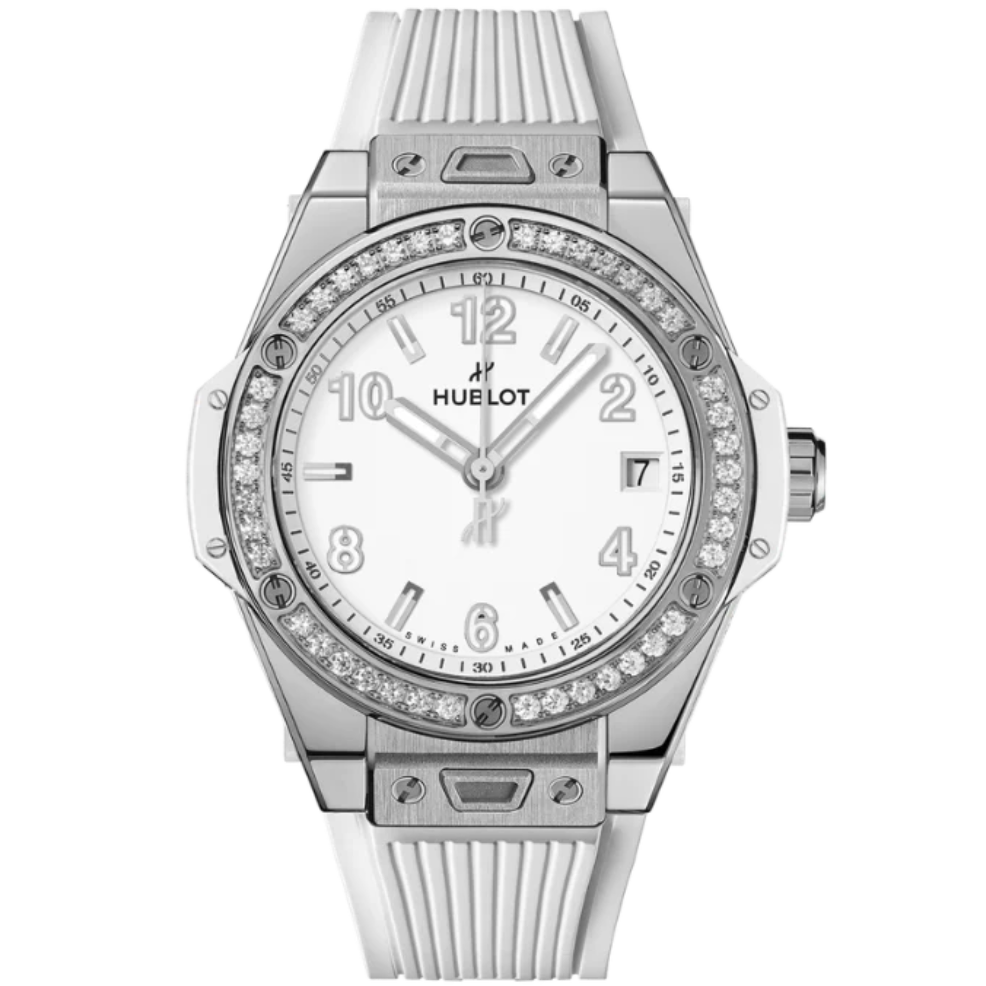 Big Bang 39mm ONE CLICK STEEL WHITE DIAMONDS - Hublot