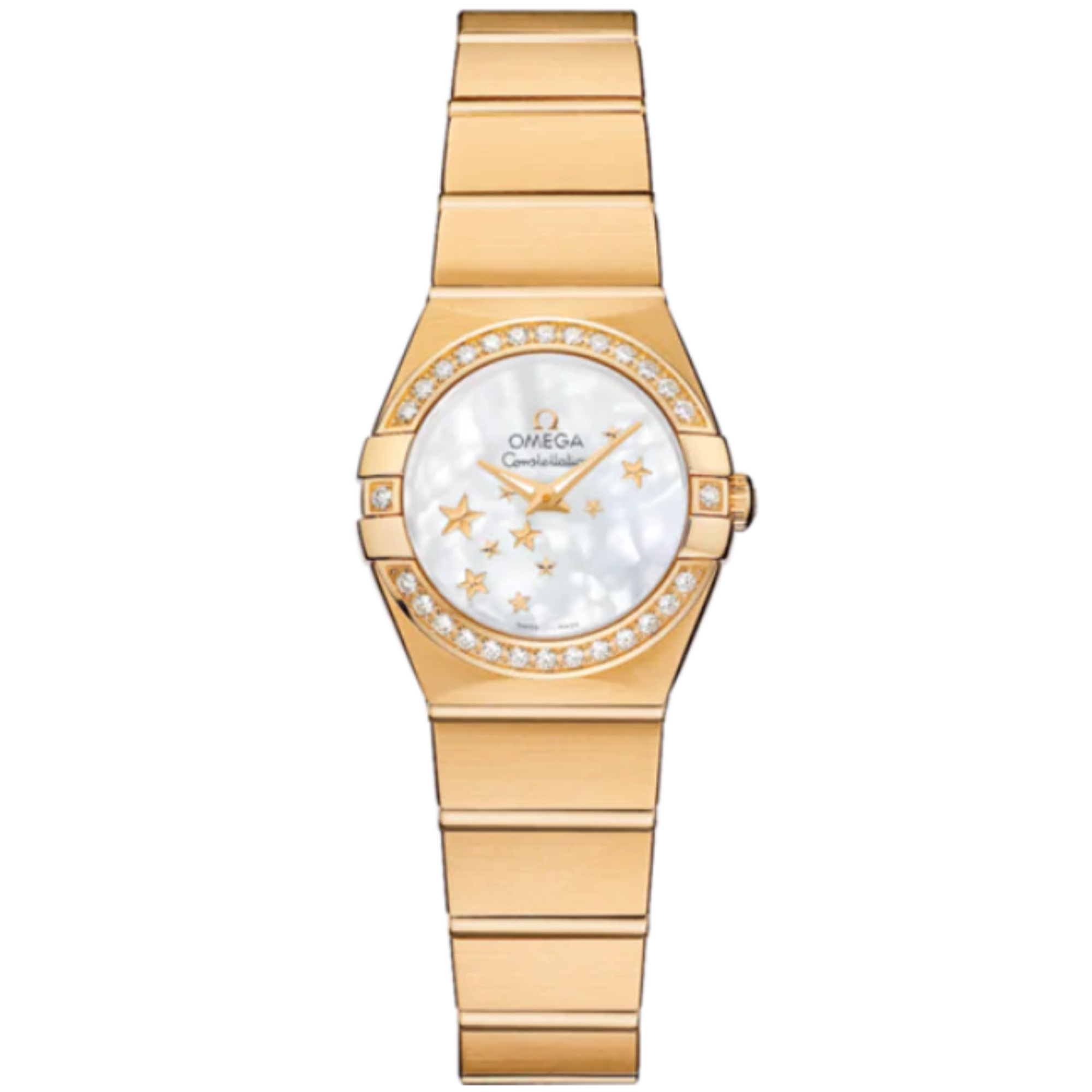 CONSTELLATION 24 MM YELLOW GOLD WITH MOTHER OF PEARL DIAL - Omega