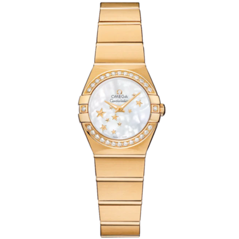 CONSTELLATION 24 MM YELLOW GOLD WITH MOTHER OF PEARL DIAL - Omega