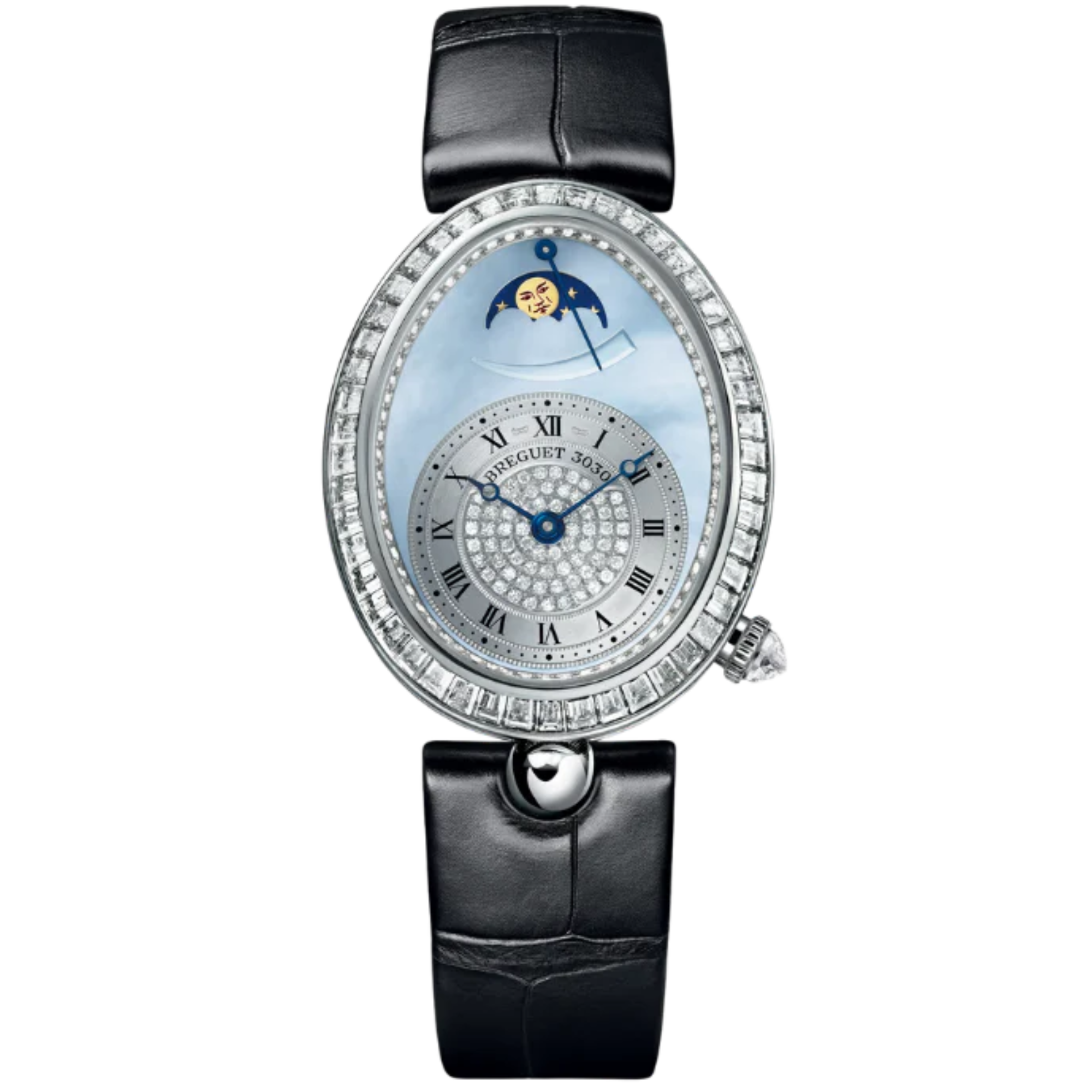 REINE DE NAPLES 8909 38 MM WHITE GOLD WITH BLUE MOTHER OF PEARL DIAL - Breguet