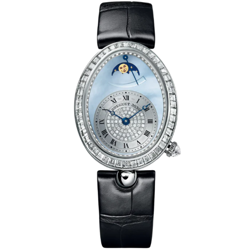 REINE DE NAPLES 8909 38 MM WHITE GOLD WITH BLUE MOTHER OF PEARL DIAL - Breguet