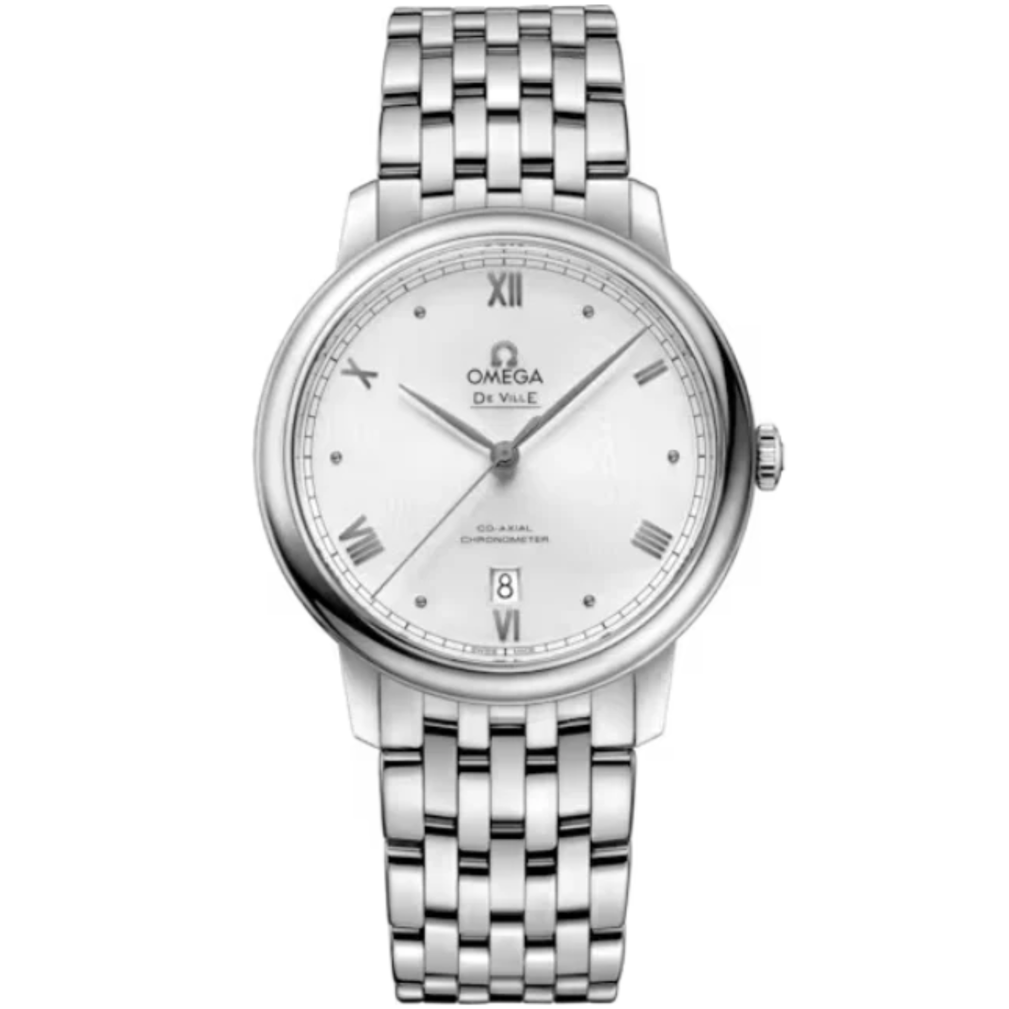 DE VILLE PRESTIGE 39 MM STAINLESS STEEL WITH SILVER DIAL - Omega