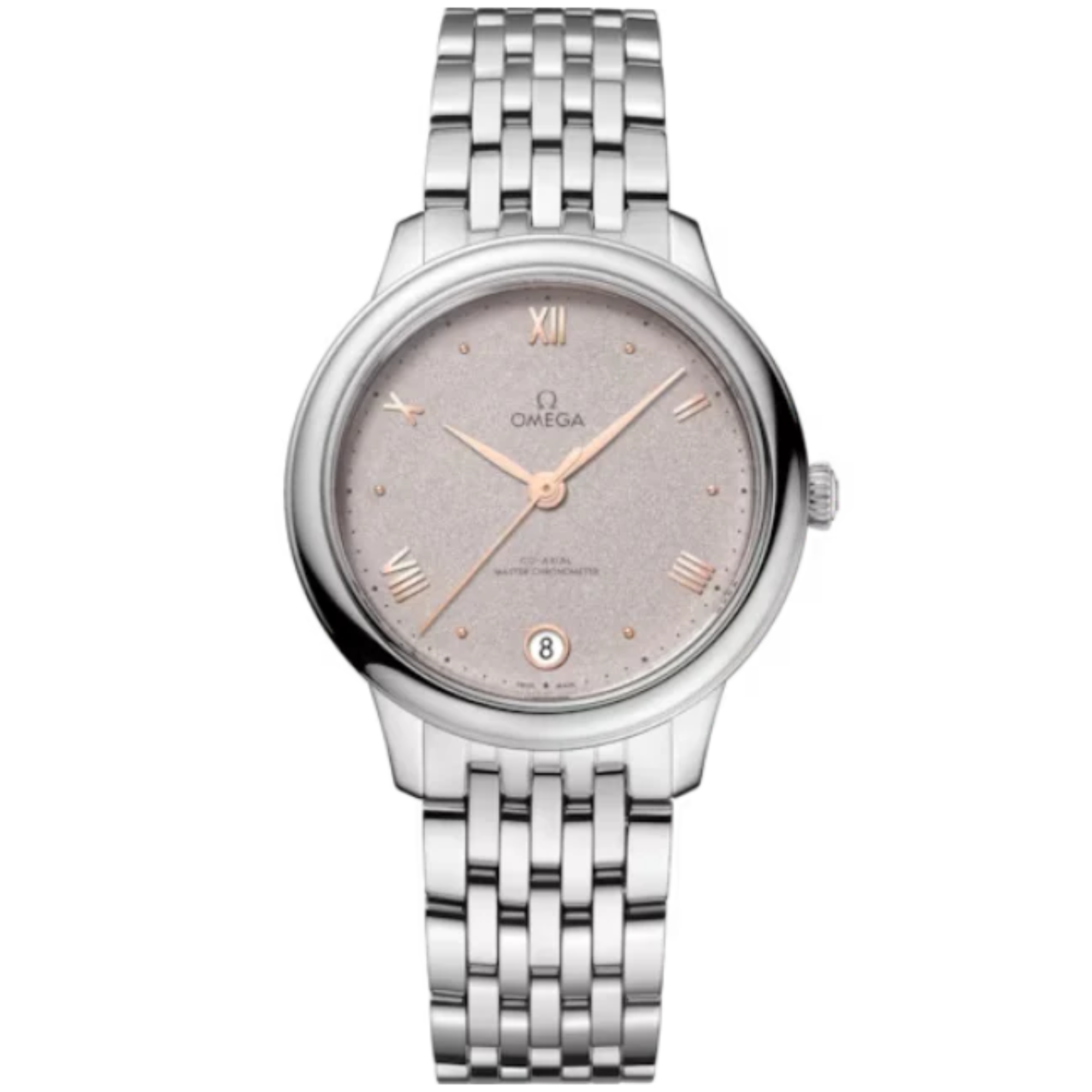 DE VILLE PRESTIGE 34 MM STAINLESS STEEL WITH GREY DIAL - Omega
