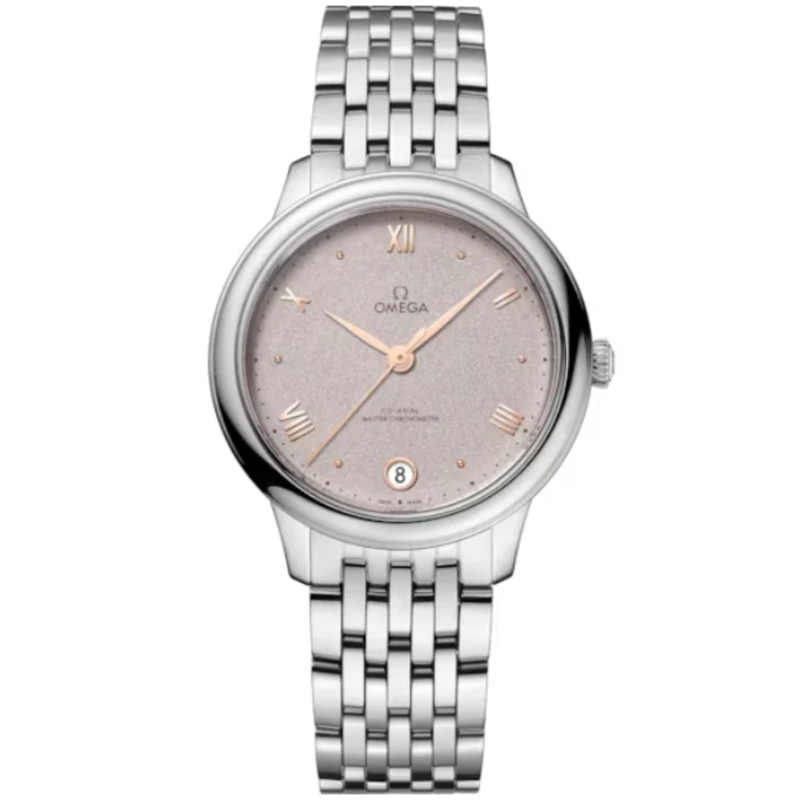 DE VILLE PRESTIGE 34 MM STAINLESS STEEL WITH GREY DIAL - Omega