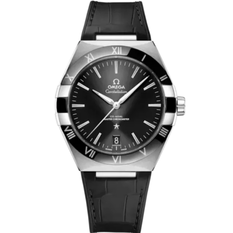 CONSTELLATION 41 MM STAINLESS STEEL WITH BLACK DIAL - Omega