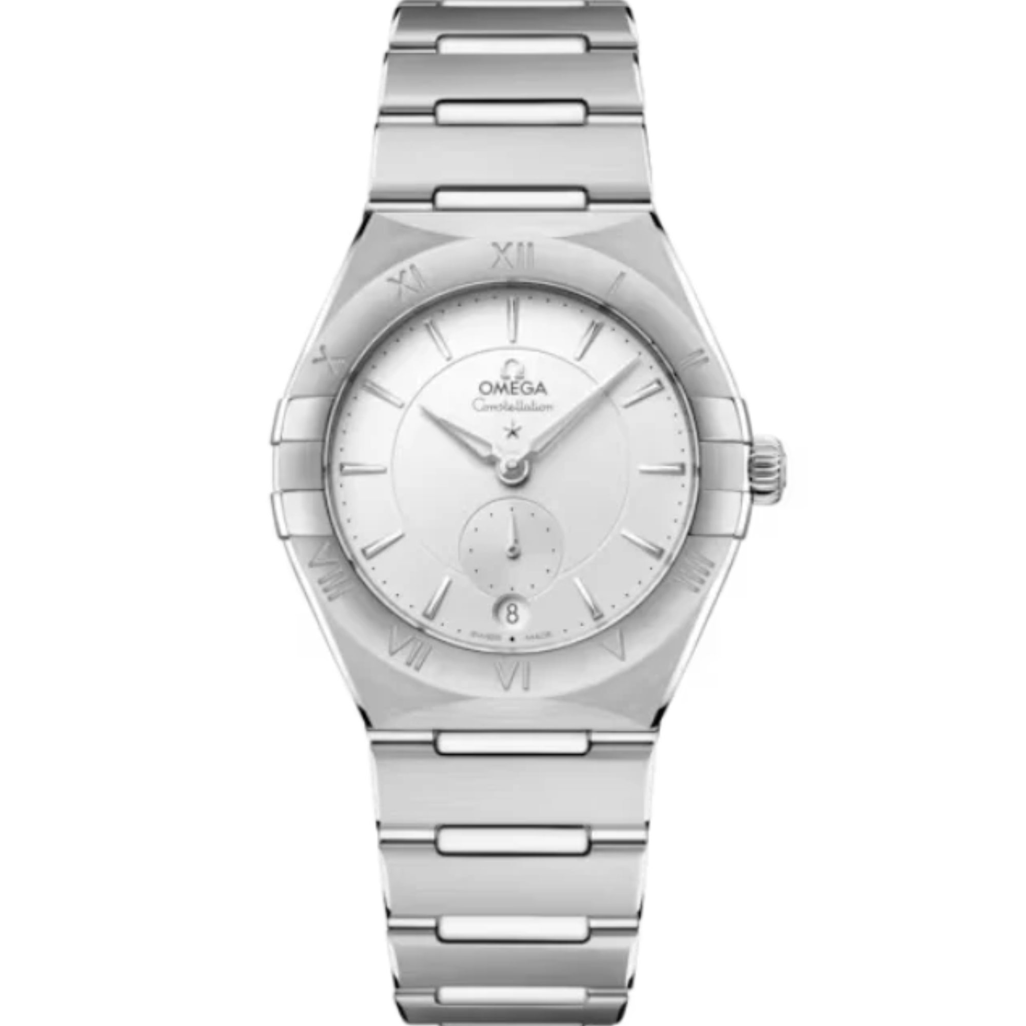 CONSTELLATION 34 MM STAINLESS STEEL WITH SILVER DIAL - Omega
