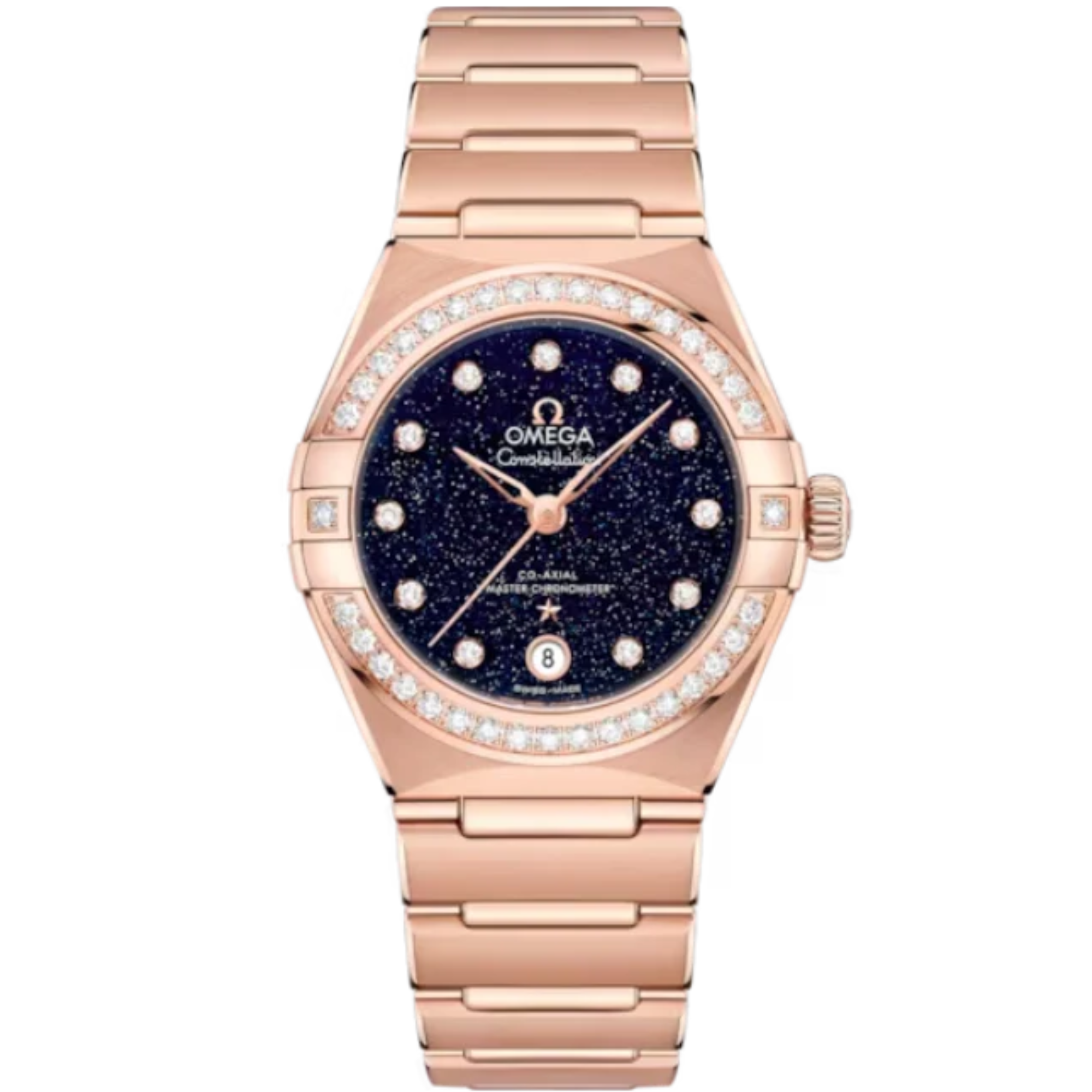 CONSTELLATION 29 MM SEDNA™ GOLD WITH BLUE DIAL - Omega