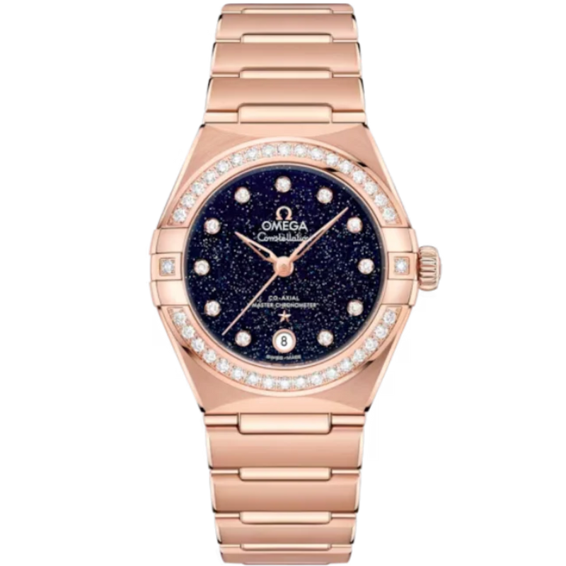 CONSTELLATION 29 MM SEDNA™ GOLD WITH BLUE DIAL - Omega