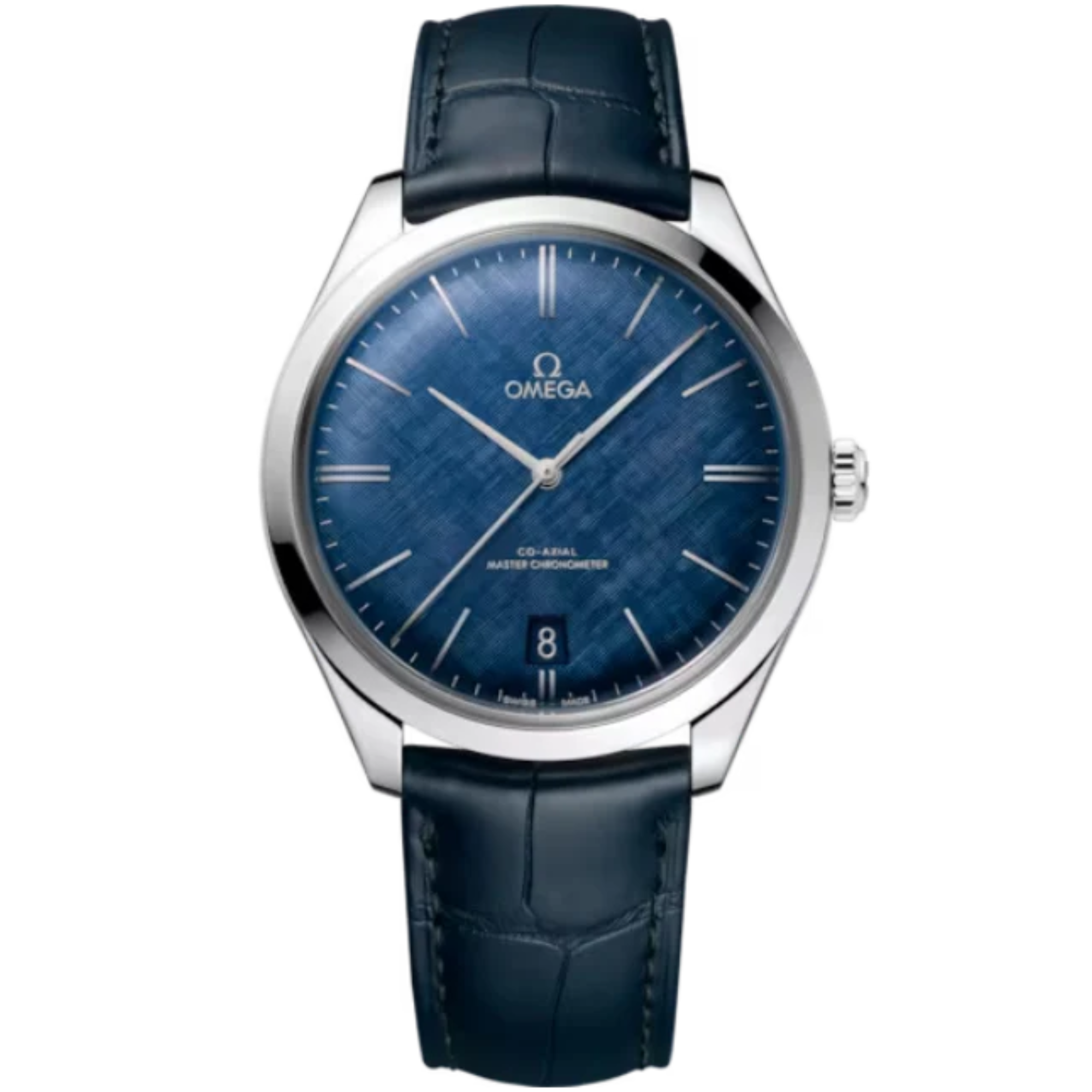 DE VILLE TRÉSOR 40 MM STAINLEES STEEL WITH BLUE DIAL - Omega