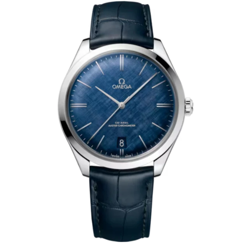 DE VILLE TRÉSOR 40 MM STAINLEES STEEL WITH BLUE DIAL - Omega