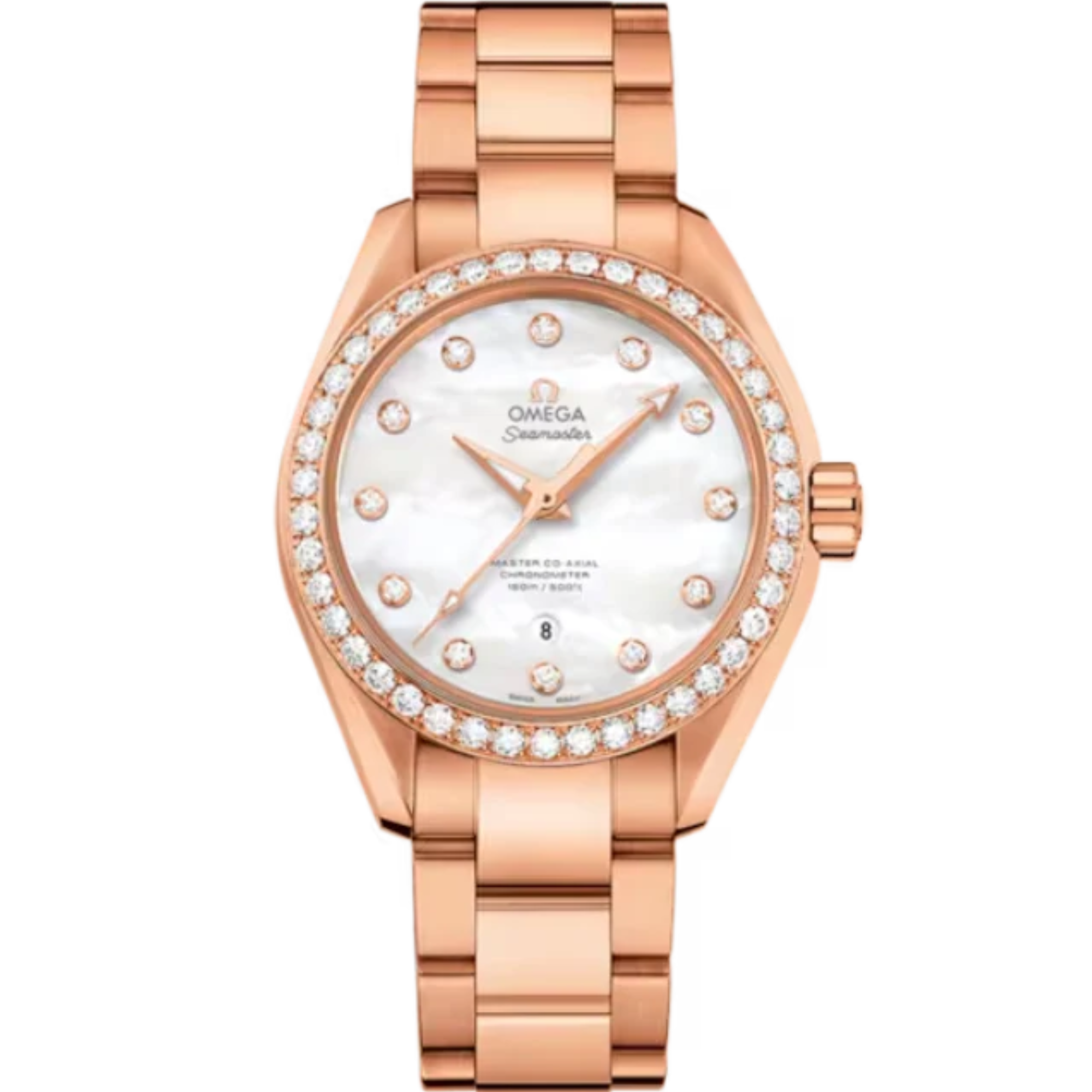 SEAMASTER AQUA TERRA 150M 34 MM SEDNA™ GOLD WITH MOTHER OF PEARL DIAL - Omega