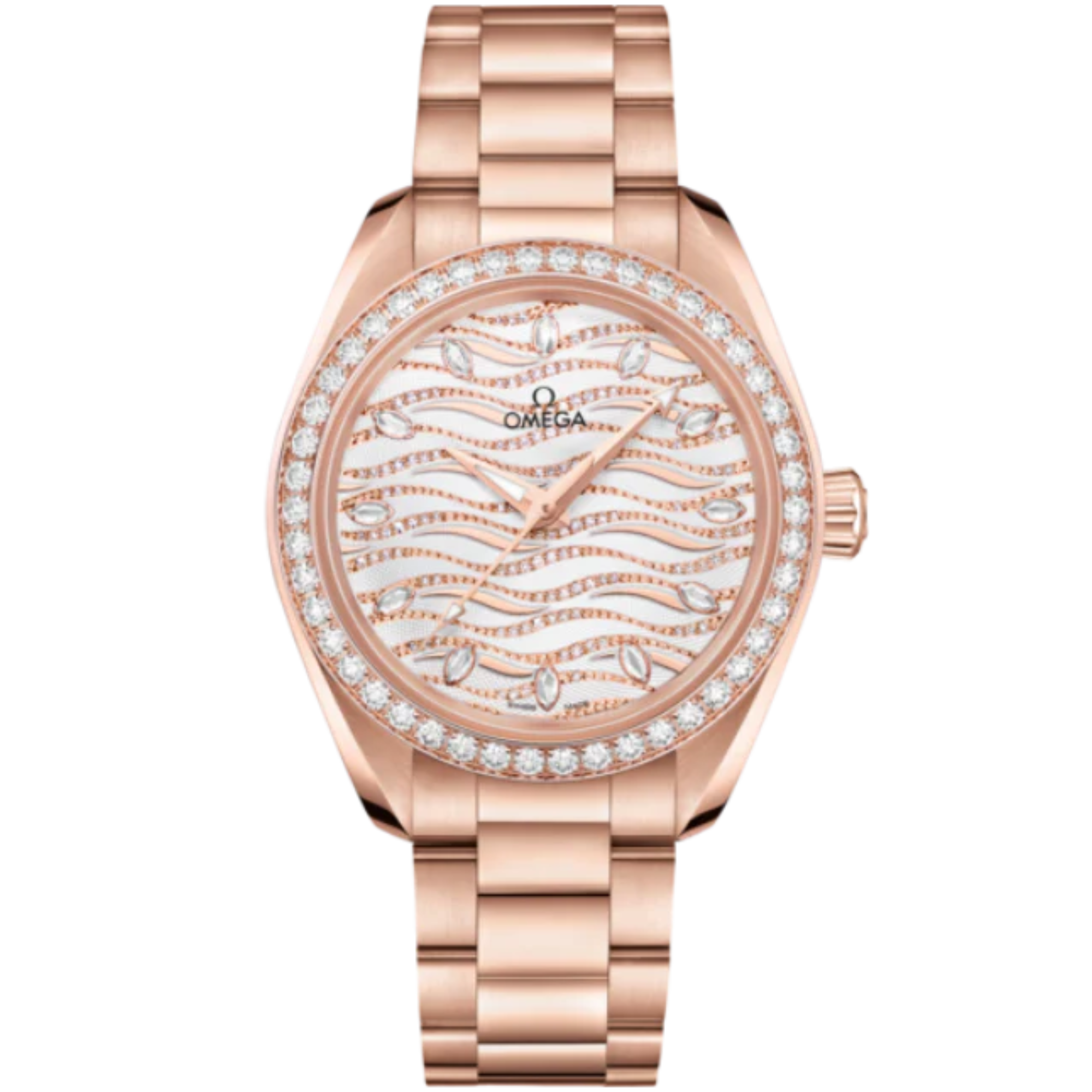 SEAMASTER AQUA TERRA 150M 34 MM SEDNA™ GOLD WITH WHITE DIAL - Omega