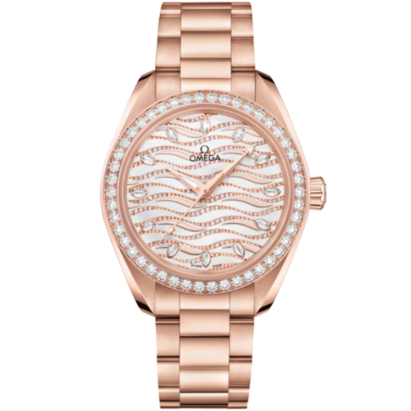 SEAMASTER AQUA TERRA 150M 34 MM SEDNA™ GOLD WITH WHITE DIAL - Omega