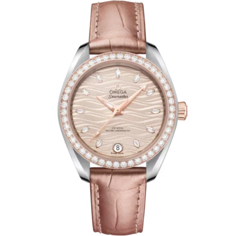 SEAMASTER AQUA TERRA 150M 34 MM STAINLESS STEEL - SEDNA™ GOLD WITH YELLOW DIAL - Omega