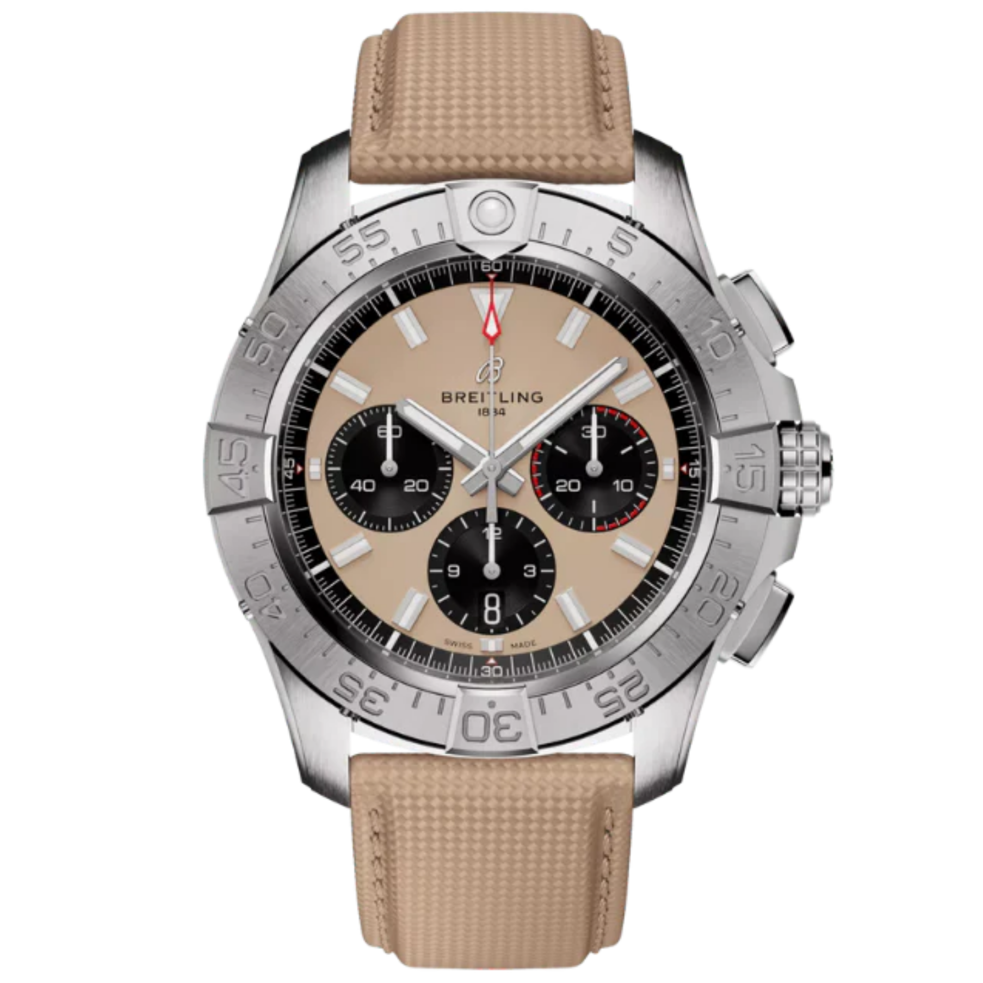 AVENGER B01 CHRONOGRAPH 44 MM STAINLESS STEEL WITH BROWN DIAL - Breitling