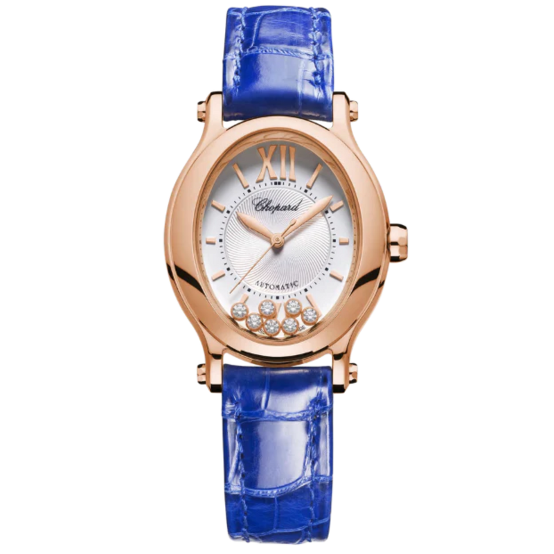 HAPPY SPORT 31 MM ETHICAL ROSE GOLD WITH SILVER DIAL - Chopard