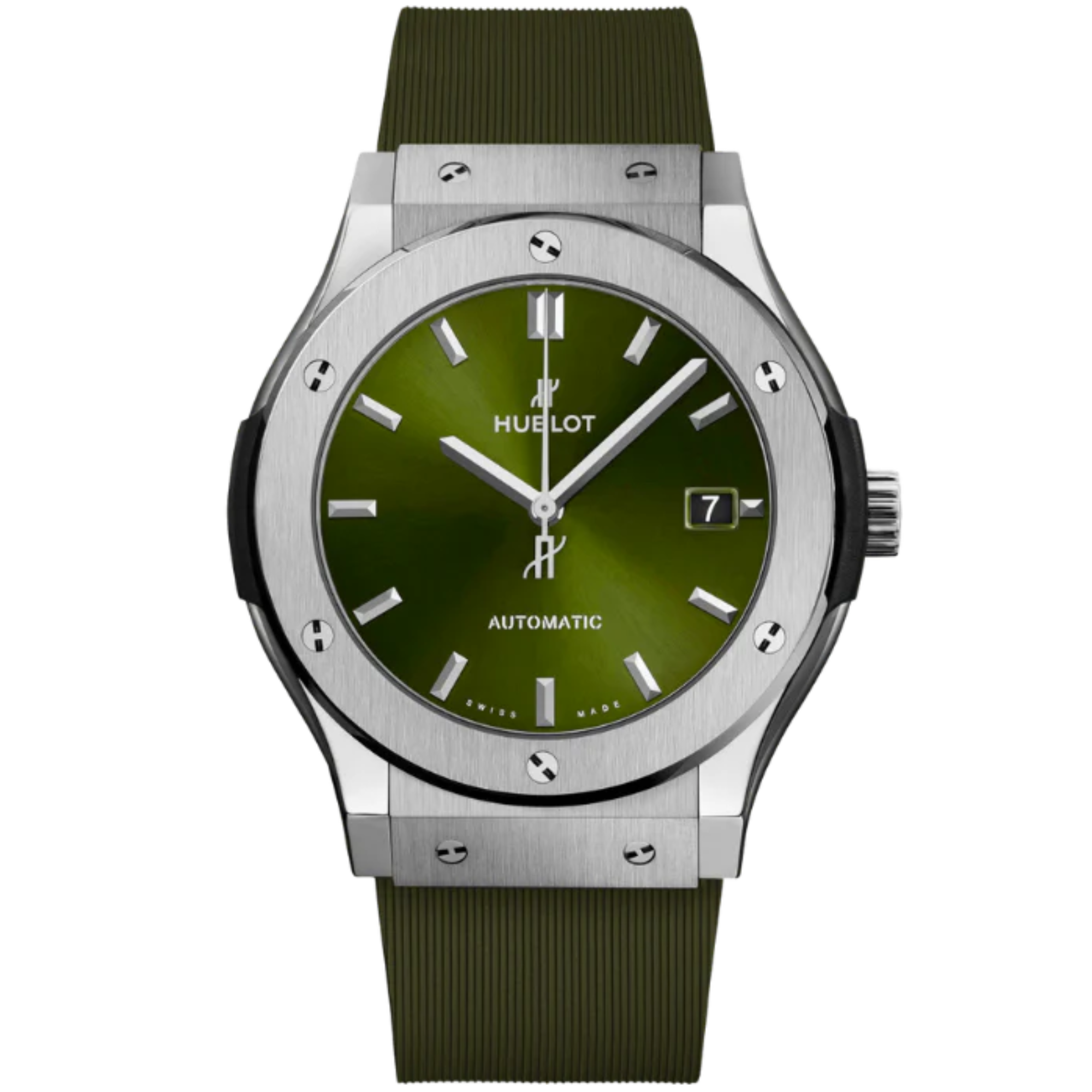 CLASSIC FUSION 3-HANDS 42MM TITANIUM GREEN - Hublot