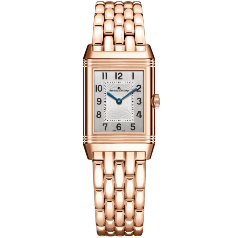 REVERSO CLASSIC DUETTO 34 MM 18K ROSE GOLD WITH SILVER GREY & BLACK GUILLOCHE DIAL - Jaeger-LeCoultre